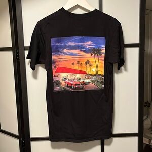 In and Out Burger Golden Hour Shirt Y2K Black Unisex Size Medium